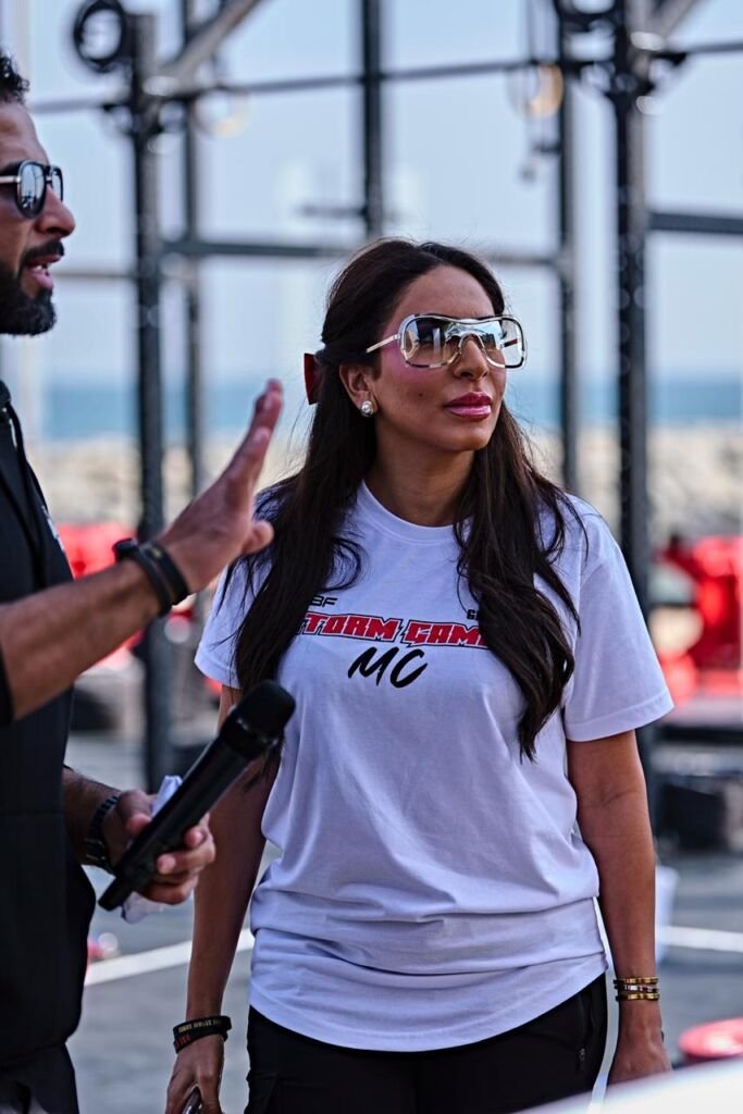 Sawsan Saad at the UAE Storm Games سوسن سعد في دورة الألعاب الرياضية الإماراتية