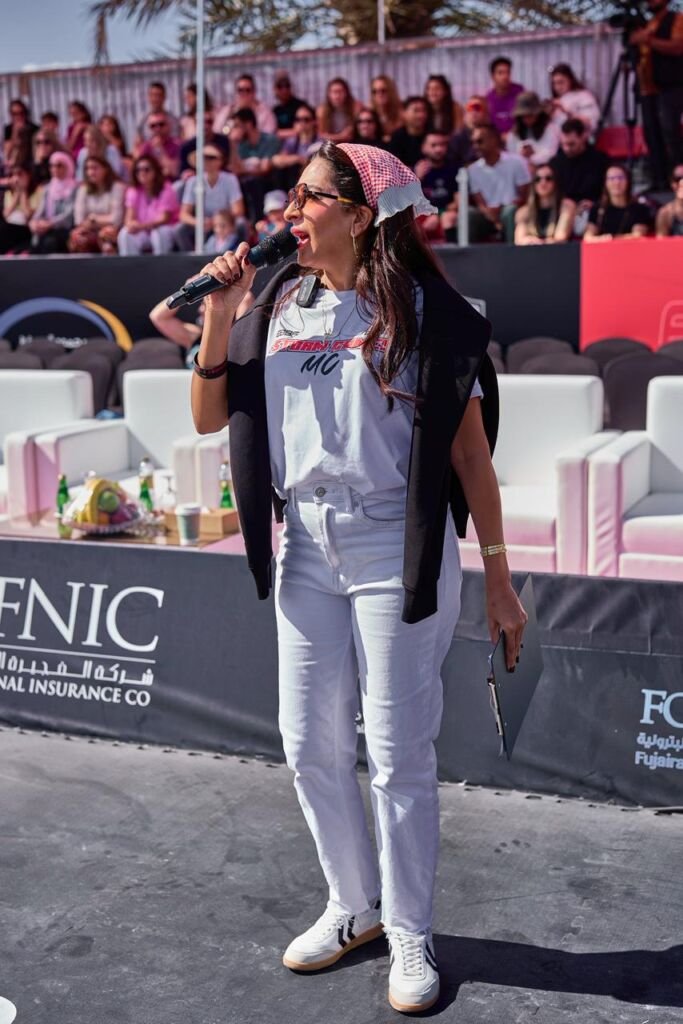 Sawsan Saad at the UAE Storm Games سوسن سعد في دورة الألعاب الرياضية الإماراتية